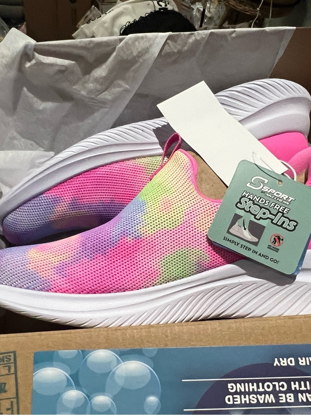Skechers Women's Multi-Color Tie-Dye Slip-On Sneakers